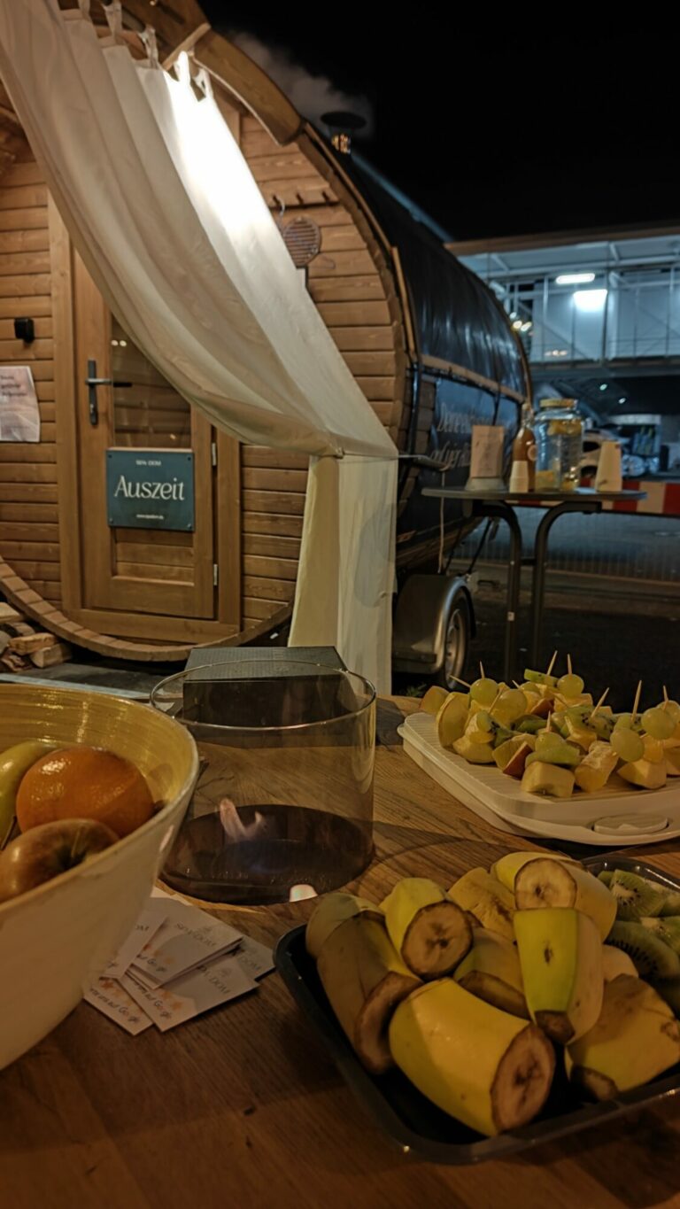 Mobiles Sauna Event für Firmen- und Vereinsfeiern